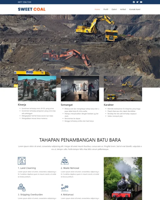 Website Profil Perusahaan - Desain 2