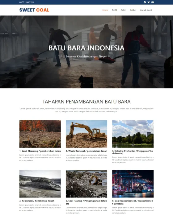 Website Profil Perusahaan - Desain 3