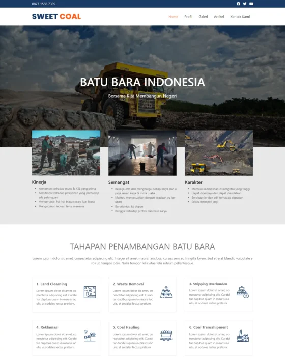 Website Profil Perusahaan - Desain 4