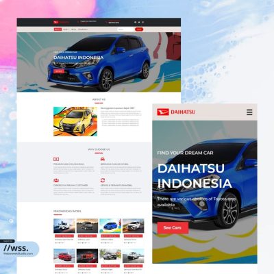 Website dealer mobil - Desain 1