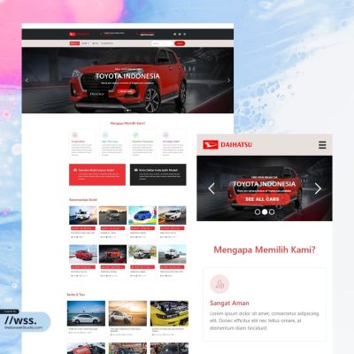 Website dealer mobil - Desain 2