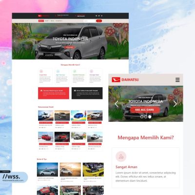 Website dealer mobil - Desain 3