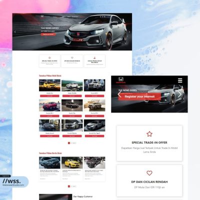 Website dealer mobil - Desain 4