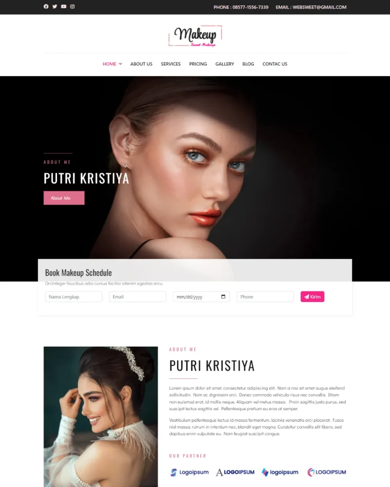 Website Profil Perusahaan - Desain 6