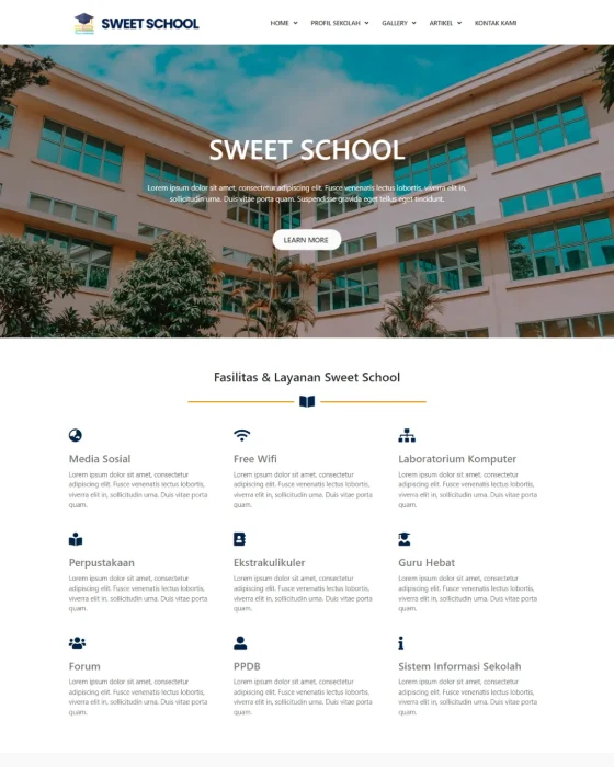 Website Edukasi - Desain 3