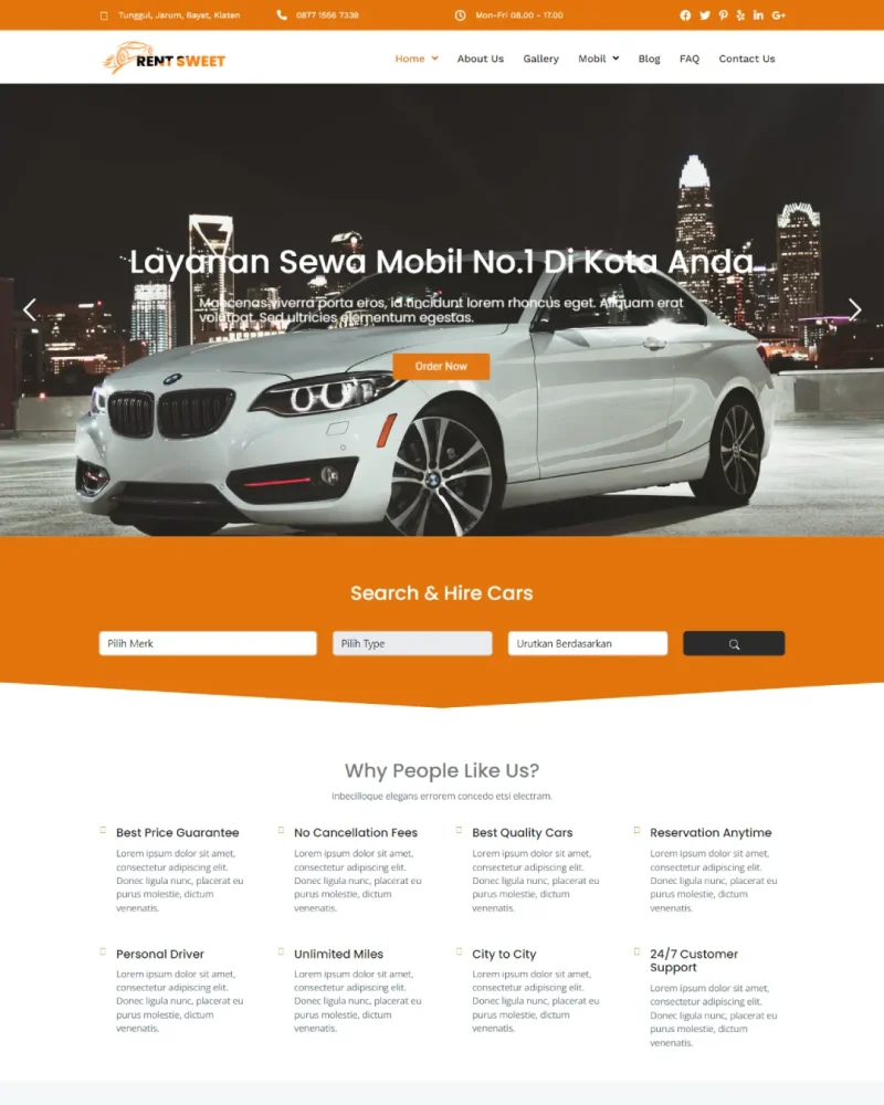 Website Profil Perusahaan – Desain 11
