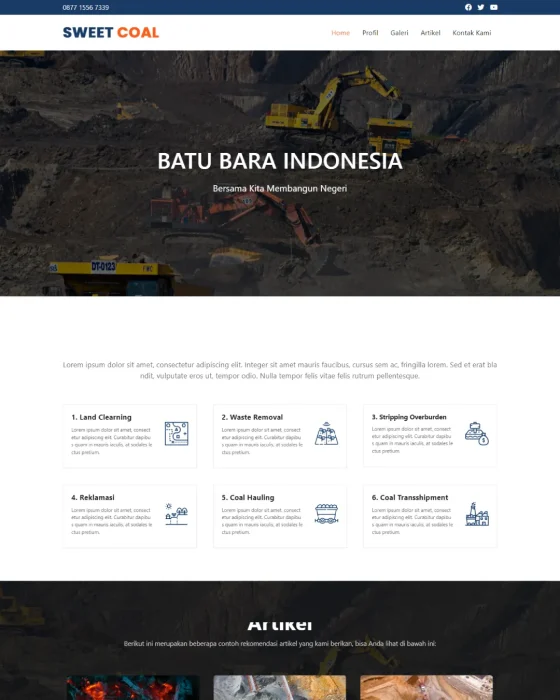 Website Profil Perusahaan - Desain 13