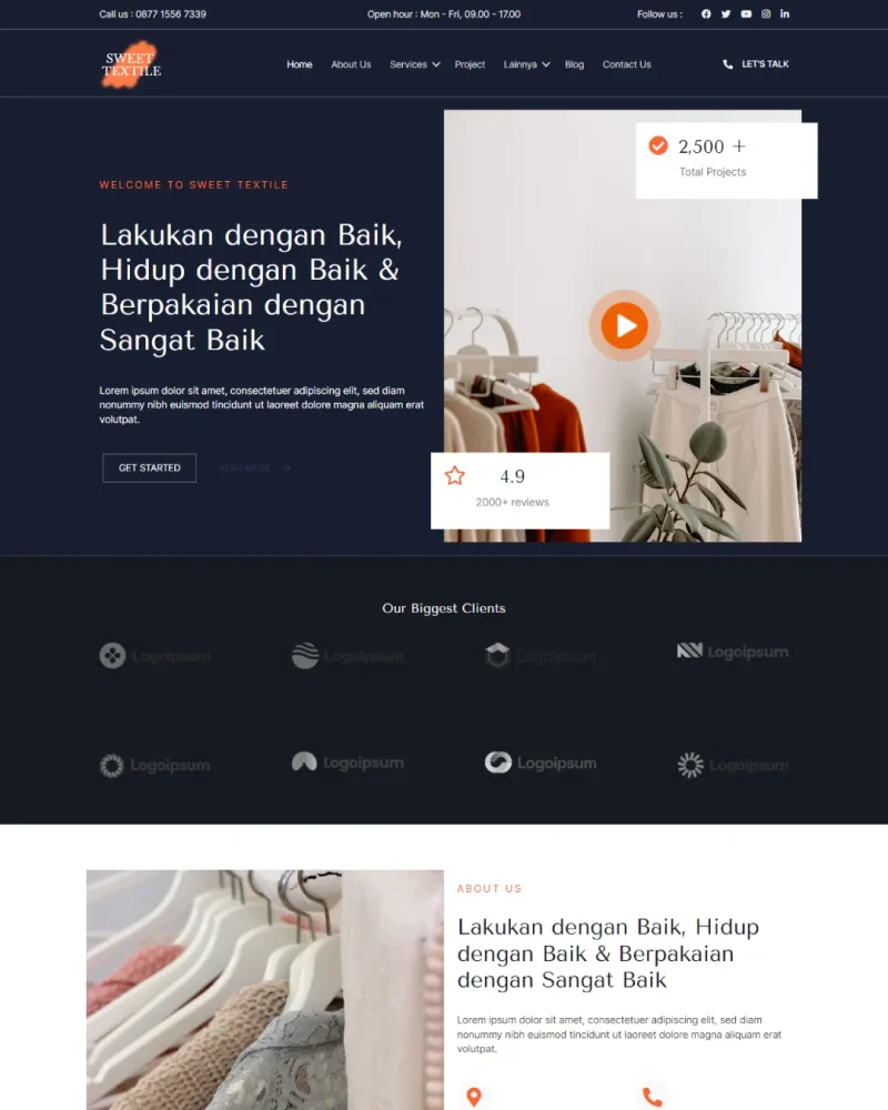 Website Profil Perusahaan – Desain 14