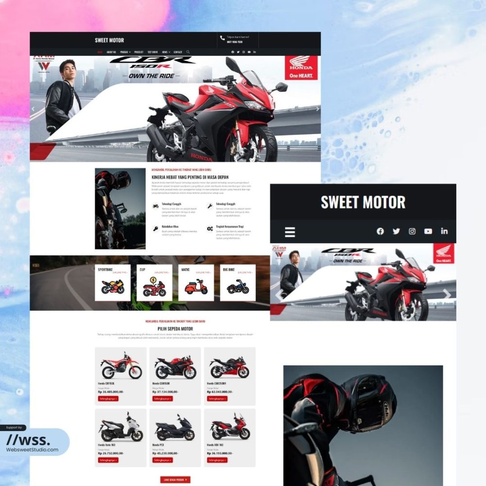 Website dealer motor – Desain 10