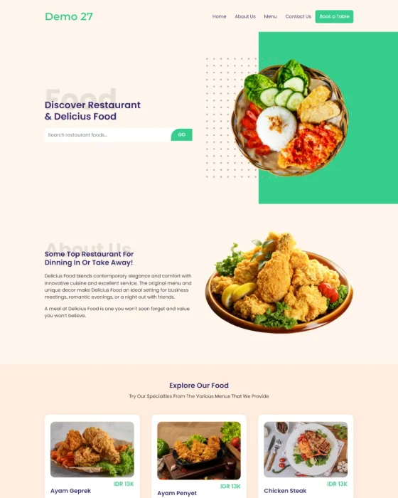 Website landing page – Desain 2