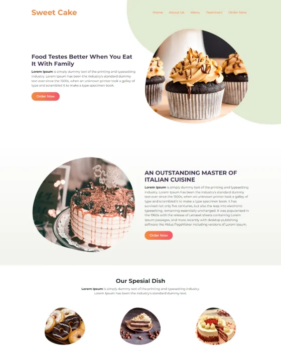 Website landing page – Desain 3