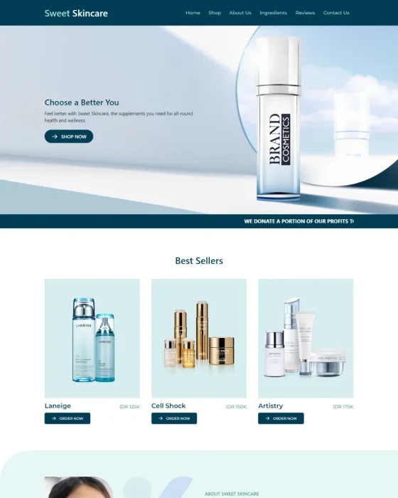 Website landing page – Desain 5