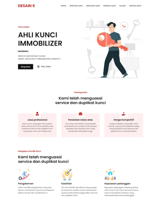 Website landing page – Desain 6