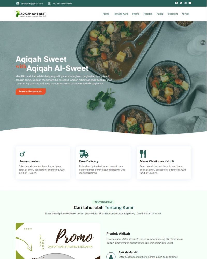 Website landing page – Desain 10