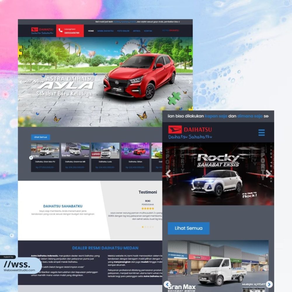 Website dealer – Desain 12