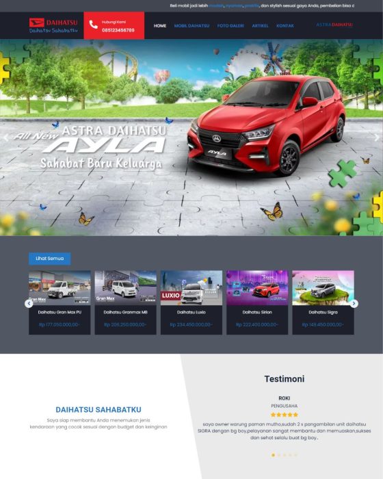 Website dealer – Desain 12