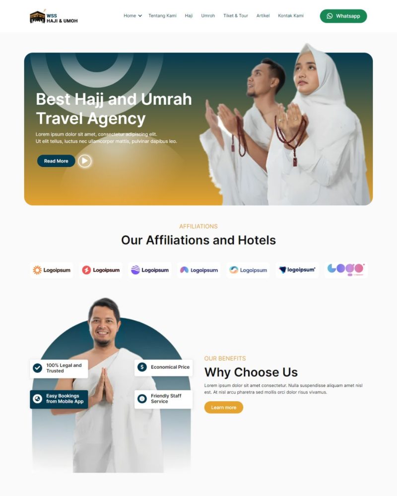 Website Haji & Umroh – Desain 5