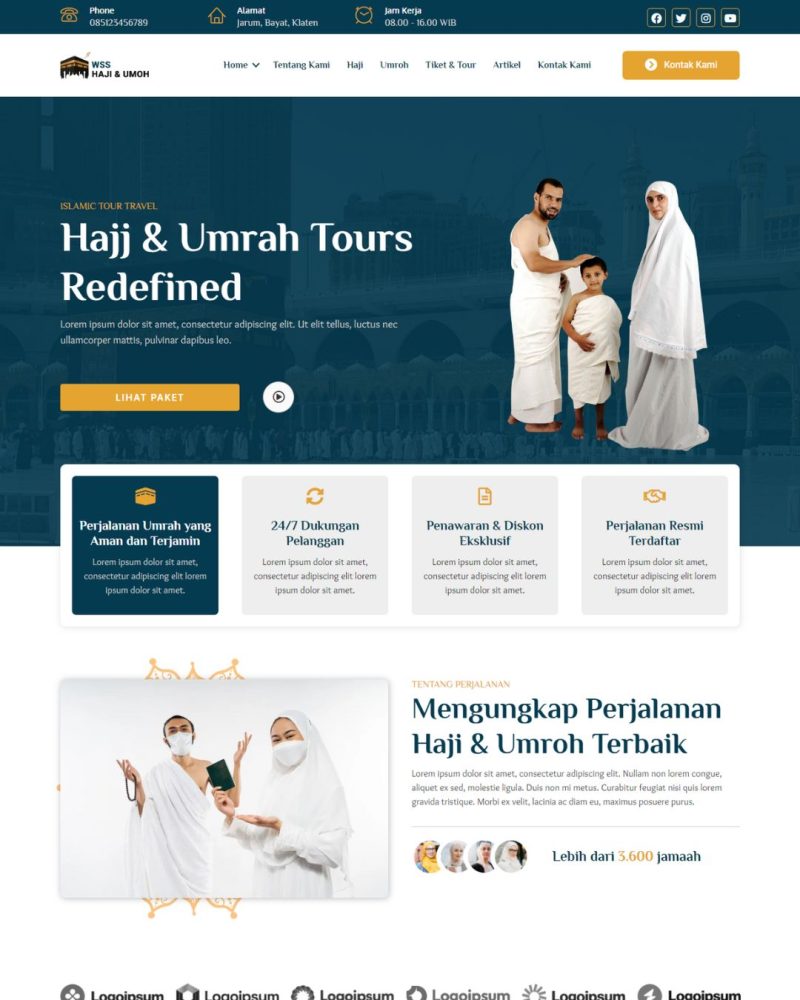 Website Haji & Umroh – Desain 3