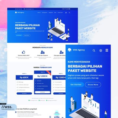 Website Profil Agency – Desain 1