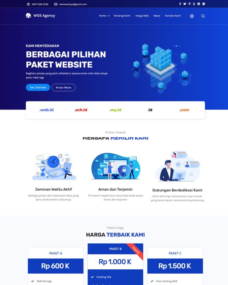 Website Profil Agency – Desain 2