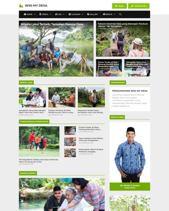 Website Profil Desa – Desain 2