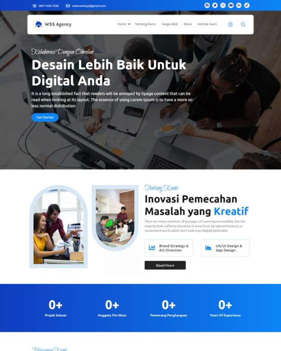 Website Profil Agency – Desain 3