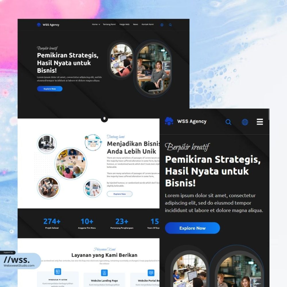 Website Profil Agency – Desain 4