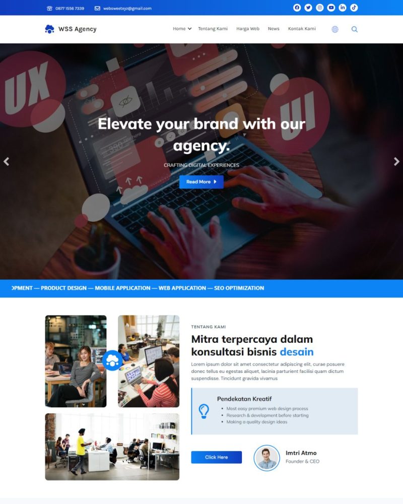 Website Profil Agency – Desain 5