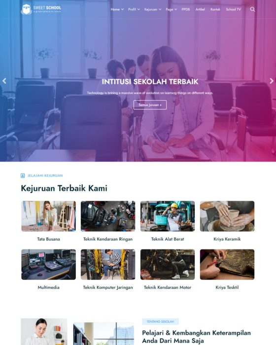 Website Edukasi – Desain 9