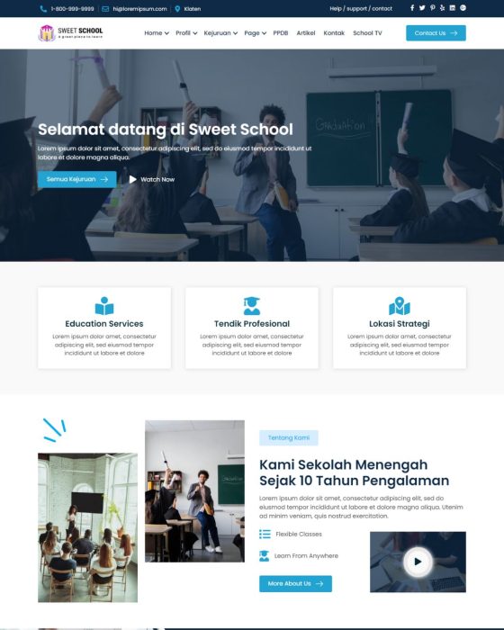 Website Edukasi – Desain 10