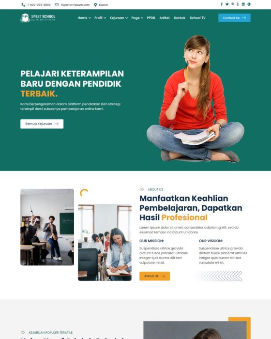 Website Edukasi – Desain 11