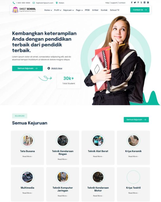 Website Edukasi – Desain 12