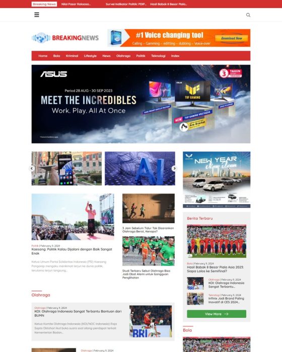 Website Portal Berita UMKM – Desain 1