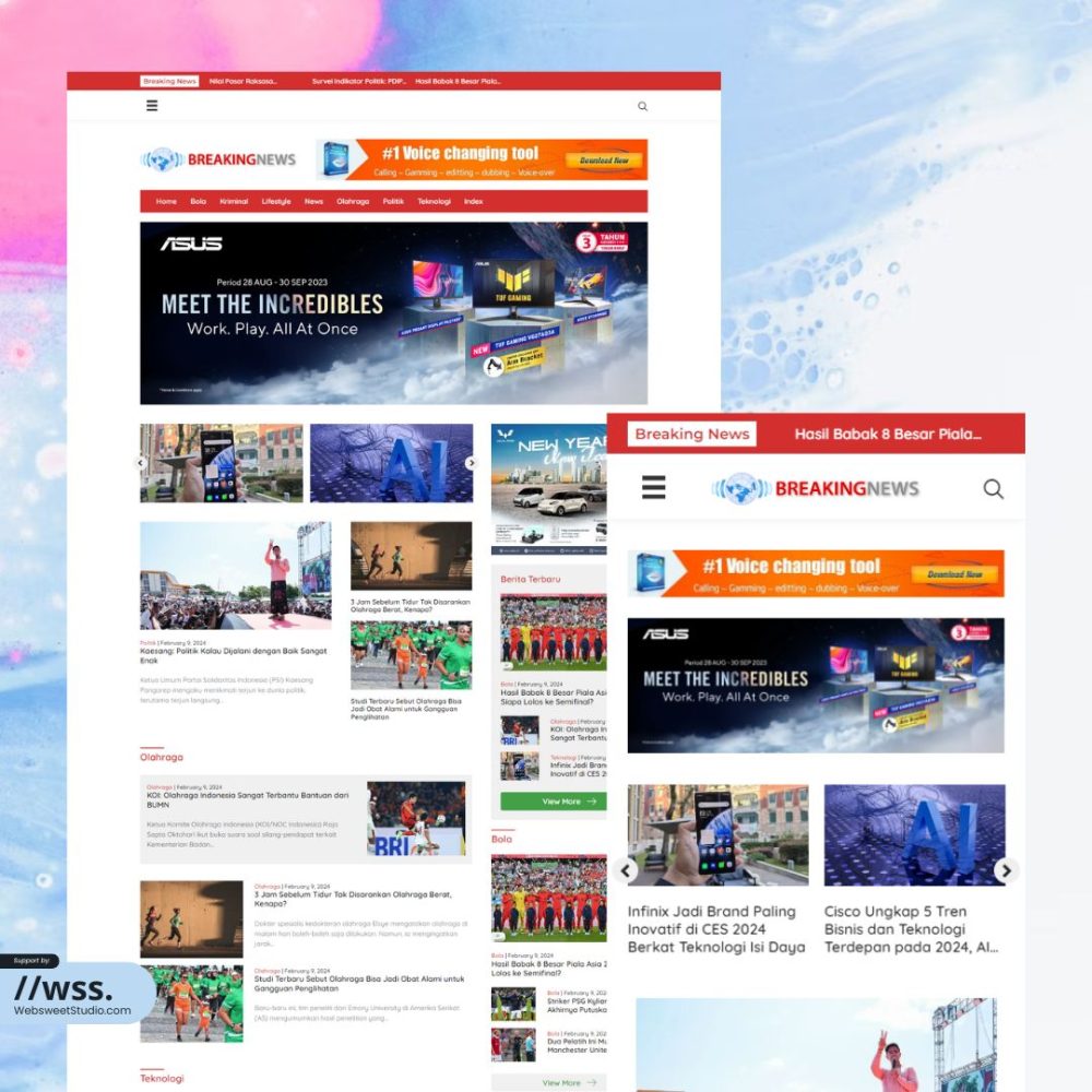 Website Portal Berita UMKM – Desain 1