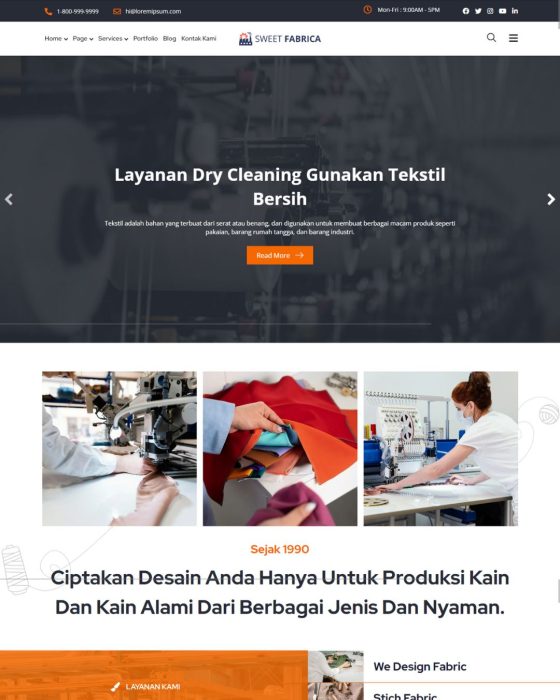 Website Profil Perusahaan - Desain 15