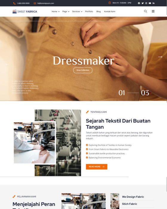 Website Profil Perusahaan - Desain 16