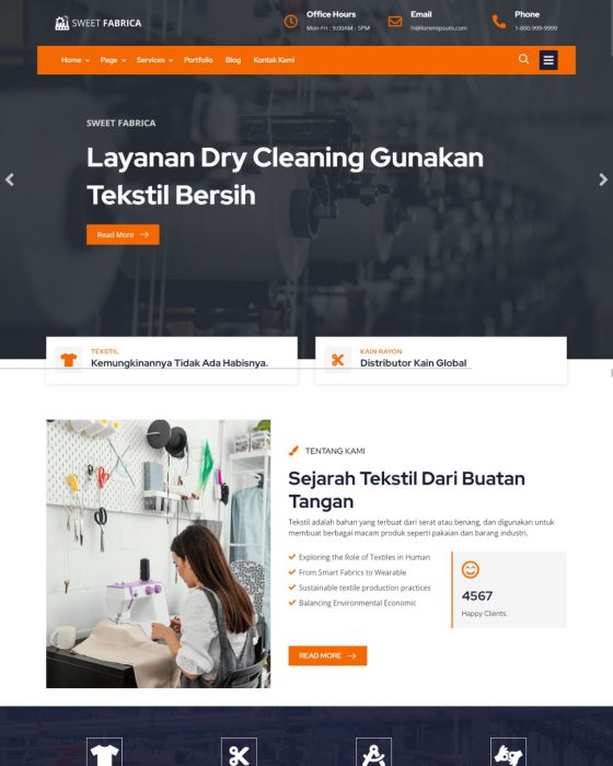 Website Profil Perusahaan - Desain 18