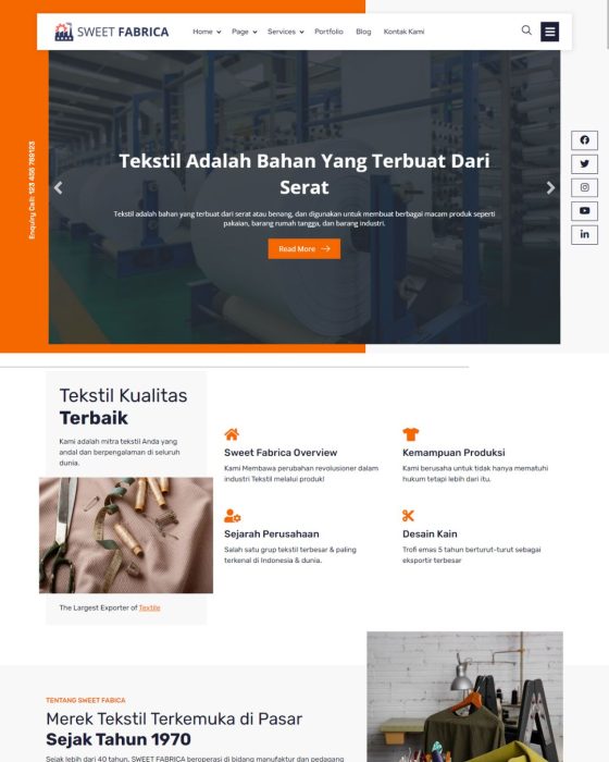 Website Profil Perusahaan - Desain 19