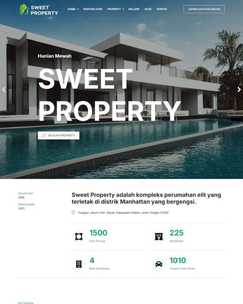 Website Property - Desain 1